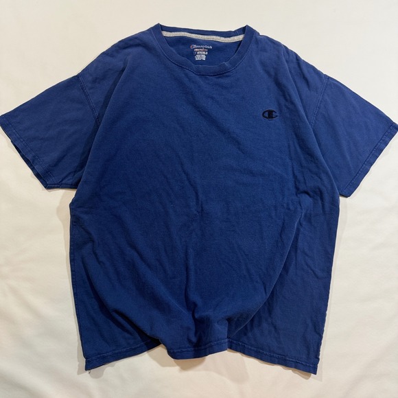 Champion Other - Champion T-Shirt Mens XL Blue Good Short Sleeve Embroidered Logo Cotton Tee